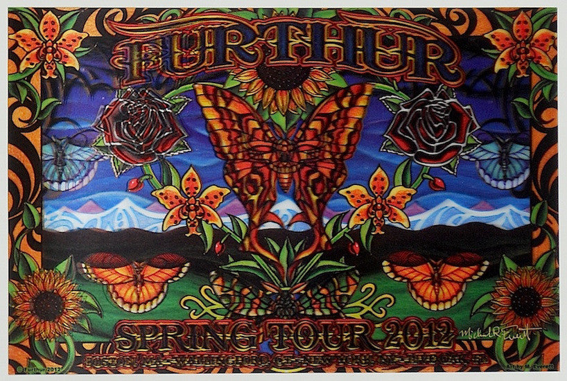 2012 Furthur - Spring Tour Lenticular Concert Poster by Michael Everett