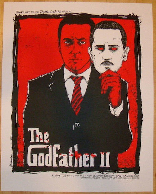 2013 "The Godfather Part II" - Silkscreen Movie Poster by Jermaine