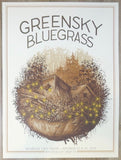 2018 Greensky Bluegrass - Kalamazoo Silkscreen Concert Poster by Justin Santora