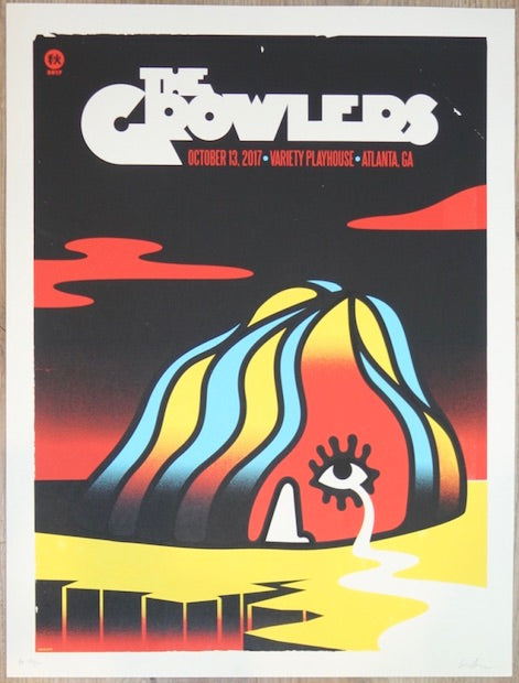 2017 The Growlers - Atlanta Silkscreen Concert Poster by Ivan Minsloff