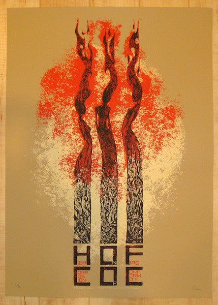 2012 High On Fire - Santa Cruz Silkscreen Concert Poster by Malleus