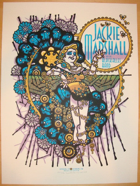 2009 Jackie Marshall - Australia Tour Silkscreen Concert Poster by Guy Burwell