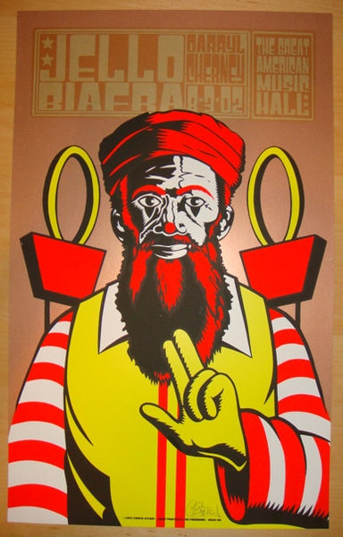 2002 Jello Biafra - San Francisco Silkscreen Concert Poster by