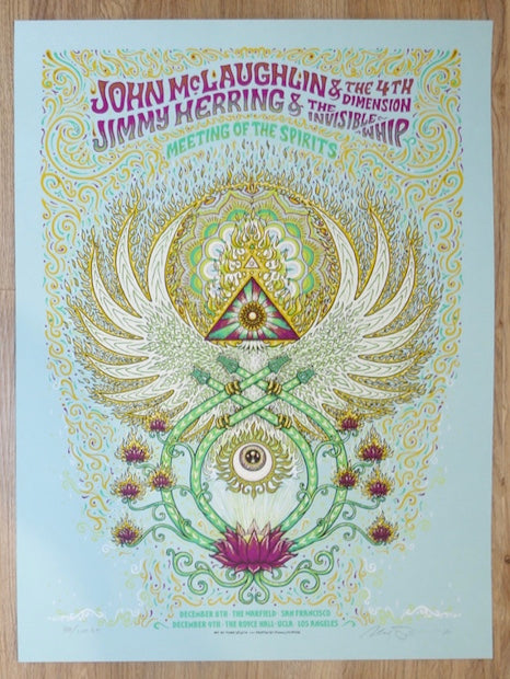 2017 John McLaughlin & Jimmy Herring - San Francisco/LA AE Concert Poster by Marq Spusta