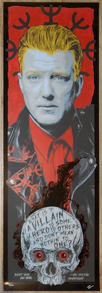 2021 Josh Homme - Queens of the Stone Age Black Foil Poster by