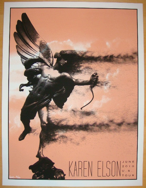 2010 Karen Elson - US Tour II Silkscreen Poster by Todd Slater