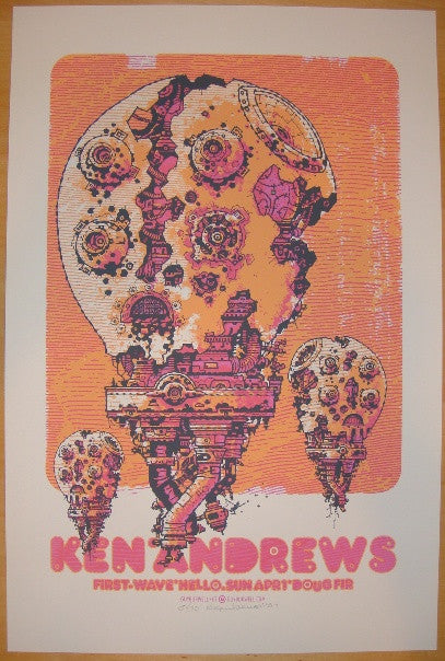 2007 Ken Andrews - Portland Silkscreen Concert Poster by Guy Burwell