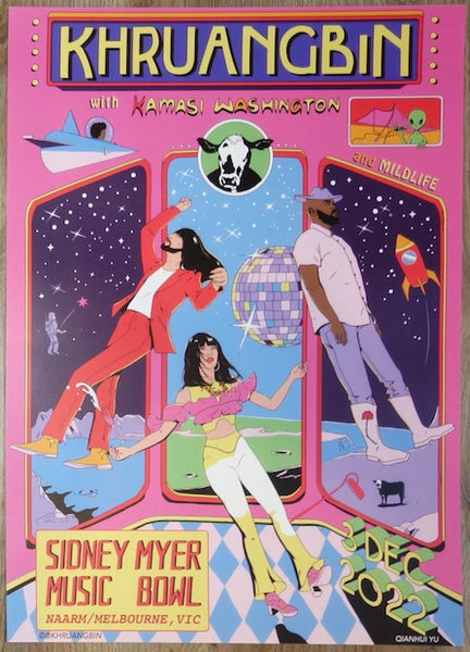 khruangbin ライブポスター Charitybuzz: Signed Khruangbin Poster from the Germania Insurance