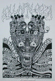 1997 Lollapalooza w/ Soundgarden & Metallica B/W Poster by Emek