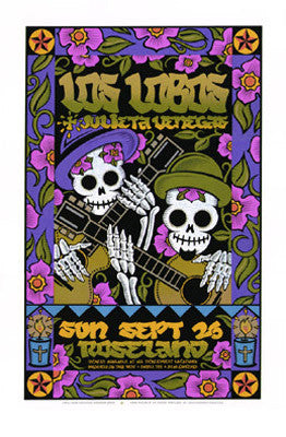 2004 Los Lobos - Portland Silkscreen Concert Poster by Gary Houston