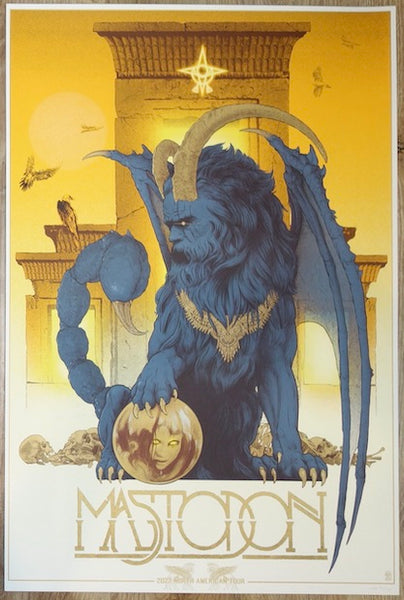 2022 Mastodon - North American Tour Silkscreen Concert Poster by