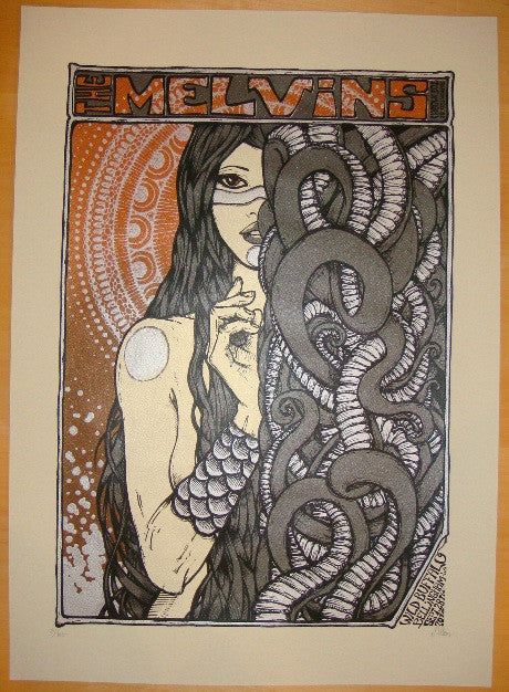 2010 The Melvins - Bellingham Silkscreen Concert Poster by Malleus