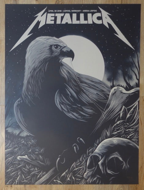 2018 Metallica - Leipzig Silkscreen Concert Poster by Arno Kiss