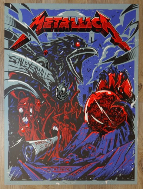 2018 Metallica - Stuttgart I Silkscreen Concert Poster by Dayne Henry Jr.