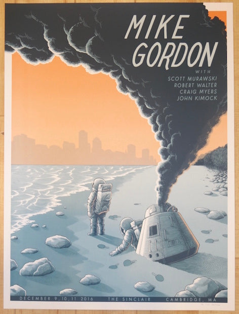 2016 Mike Gordon - Cambridge Silkscreen Concert Poster by Justin Santora