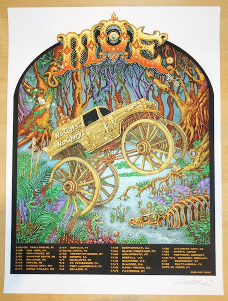 2014 Moe - Summer Tour Silkscreen Concert Poster by Emek | JoJo's