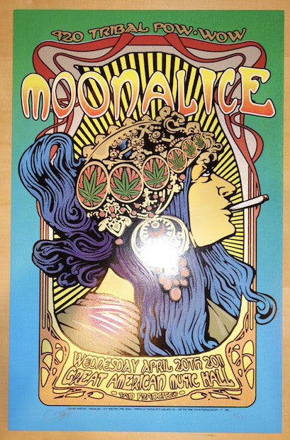 2011 Moonalice - San Francisco Silkscreen Concert Poster by Ron Donovan
