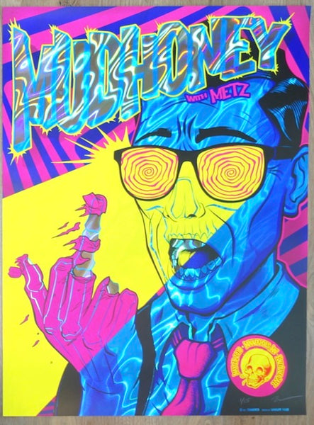 ソウルミュージシャンのグラフィックアート mudhoney2019_minneapolis_wavef