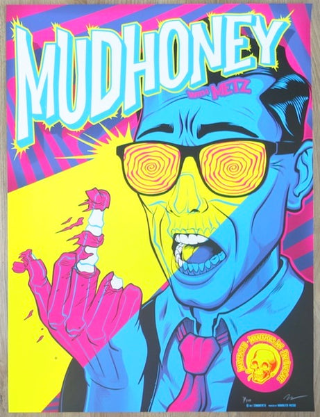 2019 Mudhoney - Minneapolis Silkscreen Concert Poster by Zombie
