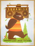 2015 Mumford & Sons - Squamish Festival Silkscreen Concert Poster by Dan Stiles
