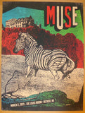 2013 Muse - Detroit Silkscreen Concert Poster by Status