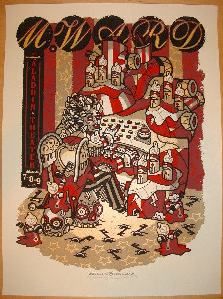 2009 M Ward - Portland Silkscreen Concert Poster by Guy Burwell