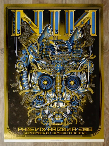 2018 Nine Inch Nails - Phoenix Silkscreen Concert Poster by Guy