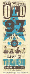 2004 Old 97's Silkscreen Concert Handbill by Todd Slater