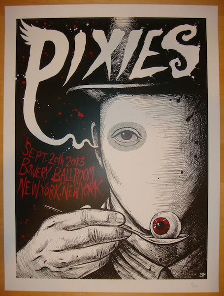 2013 The Pixies - NYC III Silkscreen Concert Poster by Brandon