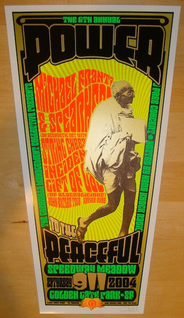 2004 Michael Franti & String Cheese Incident - San Francisco Concert Poster by Chuck Sperry