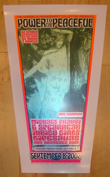 2007 Michael Franti & Indigo Girls - San Francisco Concert Poster by Chuck Sperry