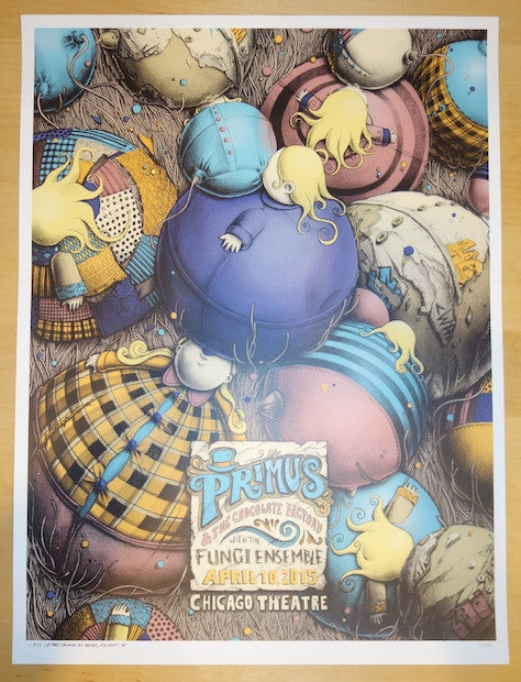 2015 Primus - Chicago Silkscreen Concert Poster by PEZ
