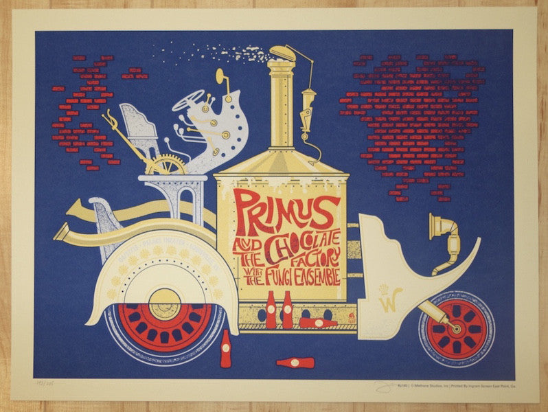 2015 Primus - Louisville Silkscreen Concert Poster by Methane
