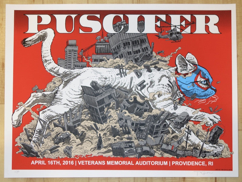 2016 Puscifer - Providence Silkscreen Concert Poster by Tim Doyle