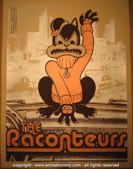 2006 The Raconteurs - Atlanta Silkscreen Concert Poster by Rob Jones