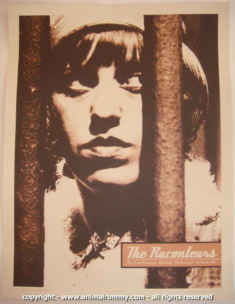 2008 The Raconteurs - St. Louis Silkscreen Concert Poster by Rob Jones