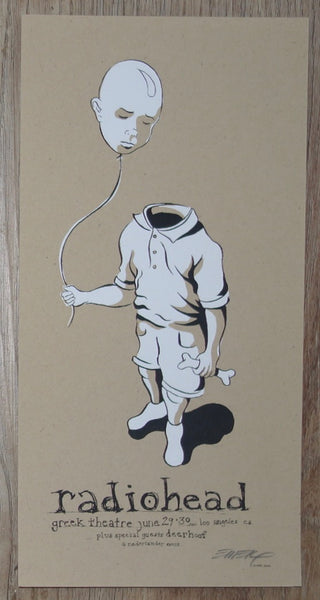 2006 Radiohead - Los Angeles Left-Facing Silkscreen Concert