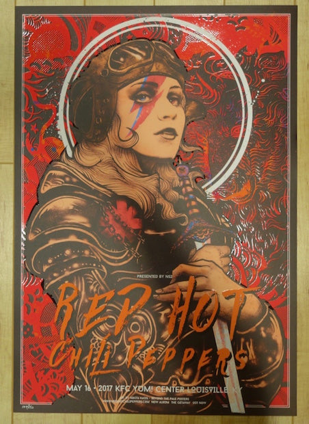 2017 Red Hot Chili Peppers - Louisville Concert Poster by Nikita Kaun