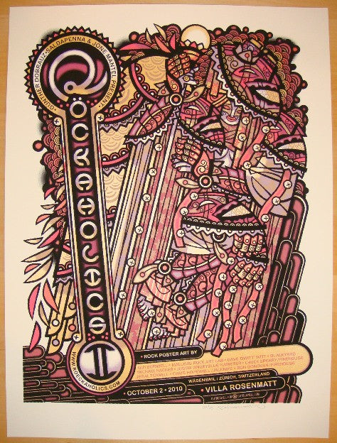 2010 Rockaholics II - Silkscreen Show Poster by Guy Burwell