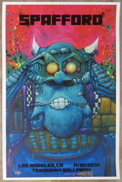 2018 Spafford - Los Angeles Silkscreen Concert Poster by Joey Feldman