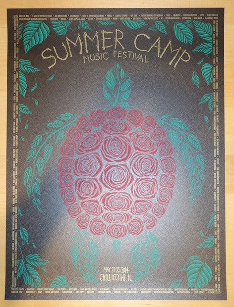 2014 Summer Camp - Black Variant Concert Poster by Todd Slater