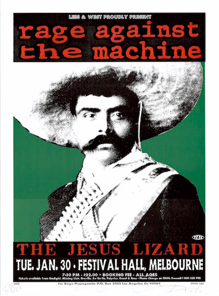 RAGE AGAINST THE MACHINE シルクスクリーン　1995年 RAGE AGAINST THE MACHINE シルクスクリーン1995年