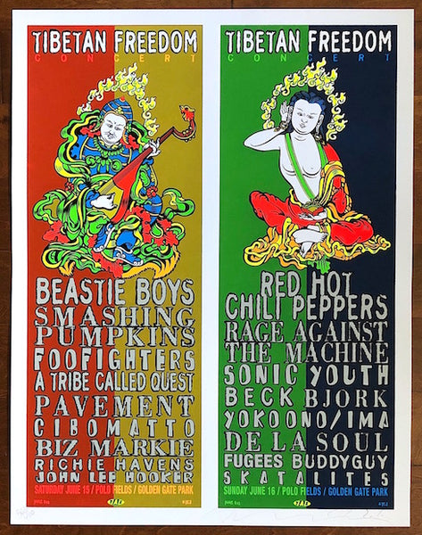 1996 Tibetan Freedom Concert - San Francisco Silkscreen 1996 Tibetan Freedom Concert - San Francisco Silkscreen