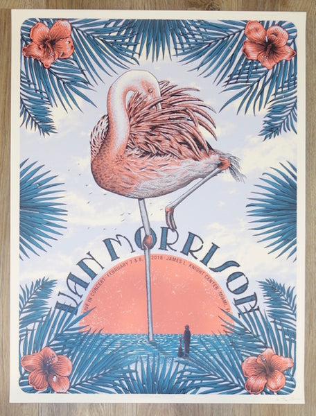 2018 Van Morrison - Miami Silkscreen Concert Poster by Neal