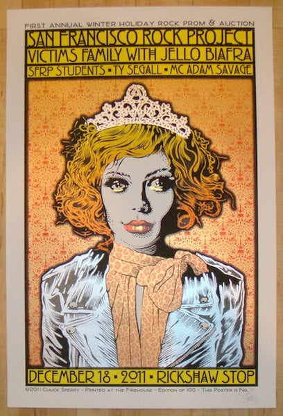 2011 Victim's Family & Jello Biafra - San Francisco Concert Poster