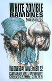 1995 White Zombie & Ramones (95-33) Concert Poster by Hess