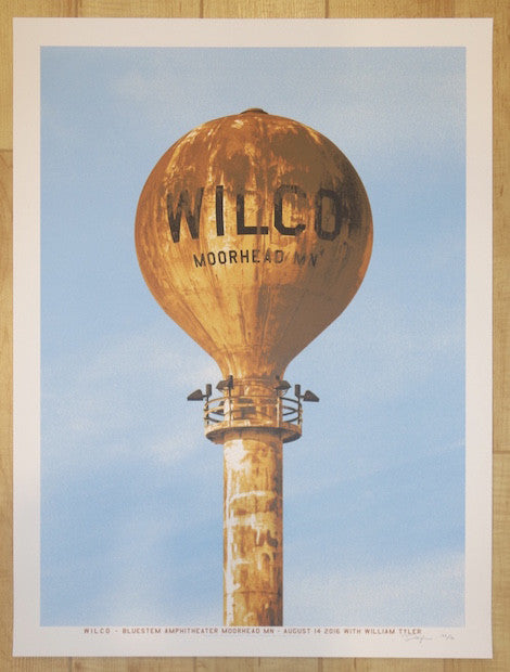 2016 Wilco - Moorhead Silkscreen Concert Poster by Crosshair