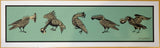 2016 Musical Birds - Green/Black Silkscreen Handbill by Emek