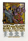 2003 Portland Blues Festival - Silkscreen Concert Poster by Gary Houston