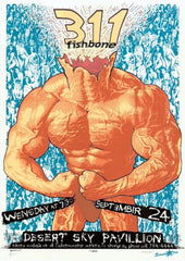 1997 311 & Fishbone - Phoenix Silkscreen Concert Poster by Emek